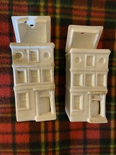 Pair of Vintage Ceramic House
