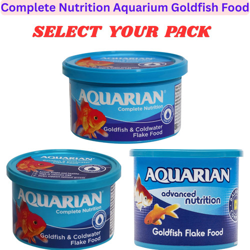 Aquarian goldfish flakes - goldfish,