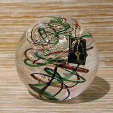 Signed Langham Glass Green /