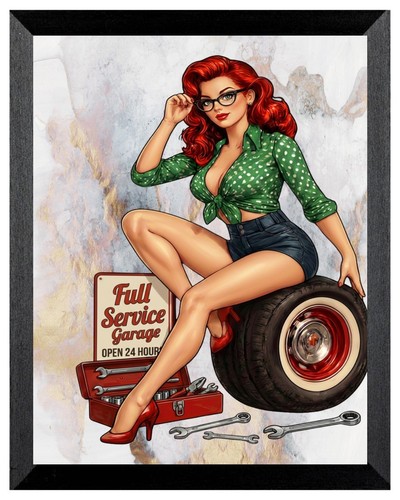 American pin girl car - 50's,