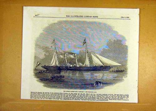 Original old antique print - original,