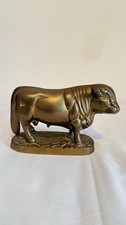 vintage  brass bull figurine
