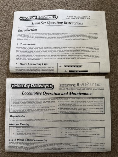 Hornby locomotive operation - hornby,