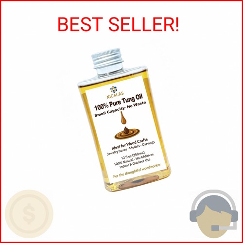 Nicalas pure tung oil 12oz - pure,
