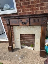 Beautiful  Solid Mahogany fire