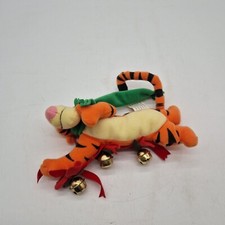 CHRISTMAS DISNEY TIGGER JINGLE BELLS TREE/DOOR HANG PLUSH SOFT TOY 20cm