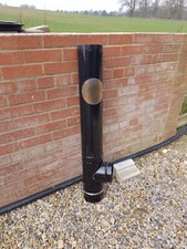 6" Black enamel stove pipe for wood burner