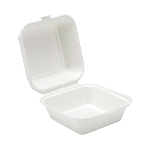 White compostable bagasse - compostable,