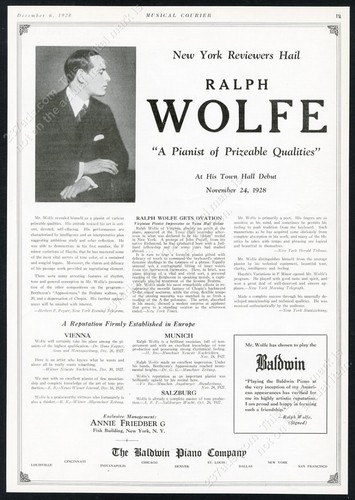 1928 ralph wolfe photo baldwin - photo,