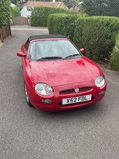 MGF Red, 1796cc first registered 2000