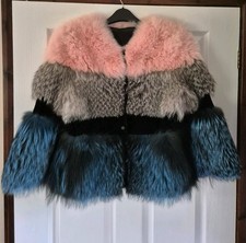 Real Fox Fur Coat - Size S/8