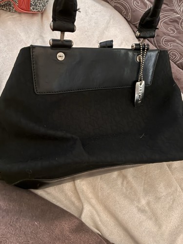 Dkny black leather monogram - dkny,