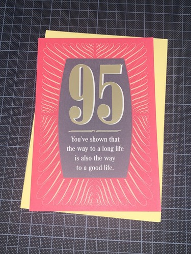 Hallmark 95th birthday card - 95th,
