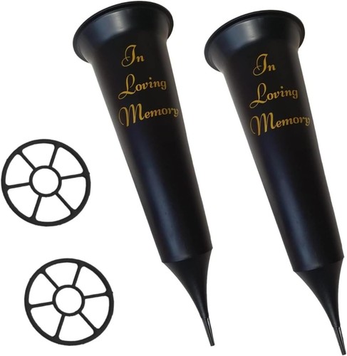 Grave flower vases spiked - flower, set