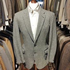 Vintage Mens 40s Tweed BLADEN Dogtooth Suit Jacket Blazer Harris Style 1950s