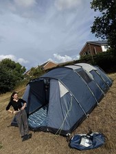 Trespass 8 Man Tent Blue