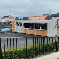 Converted Shipping Container Bar