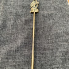 Vintage Brass Fire Poker Used