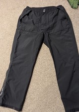 Galvin Green Gore-Tex Black Waterproof Golf Trousers ,  Large, inside leg 28",