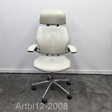 John Lewis Humanscale Freedom Leather Office Chair Pebble  RRP£2149 (5226)