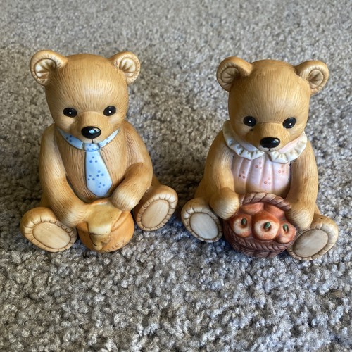 Homco 1405 bears honey apples - honey,