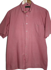 BONART SHIRT MENS SIZE M SHORT SLEEVE IN A PINKY RED COLOUR