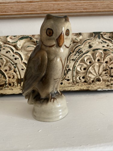 Vintage 1960s porcelain owl - vintage,