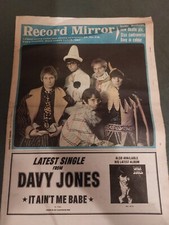 Vintage RECORD MIRROR Magazine 15 APRIL 1967 Manfred Stax Monkees Elvis Bee Gs A
