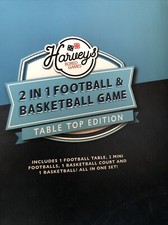 New Harveys 2 in 1 football and basketball table top game