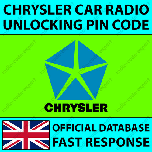 Chrysler radio pin code grand - code,