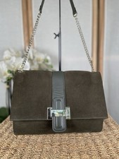 Reiss Maya suede leather shoulder bag handbag