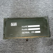 Vintage G.I Joe Action Man Wooden Footlocker Locker Box 1960's 60s