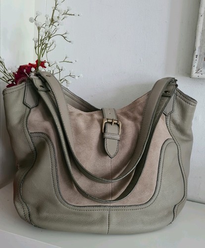 White stuff leather tote - leather, hobo