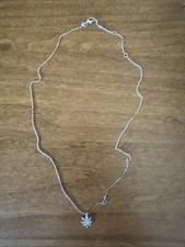 Diamond Maple Leaf Pendant