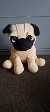 LARGE Sitting Pug Soft Toy