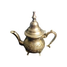 Vintage Teapot Antique Brass