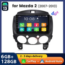 6+128G Apple Carplay For Mazda 2 2007-2013 Android13 Car Stereo Radio GPS RDS 4G