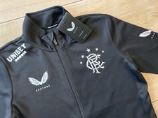 Ladies CASTORE GLASGOW RANGERS Tracksuit Top JACKET (uk8)