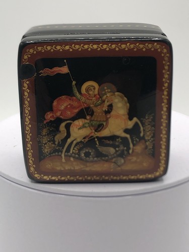 Small antique russian lacquer - russian,