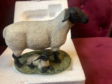 Sherratt & SUFFOLK ewe and lamb, in original box. VGC 