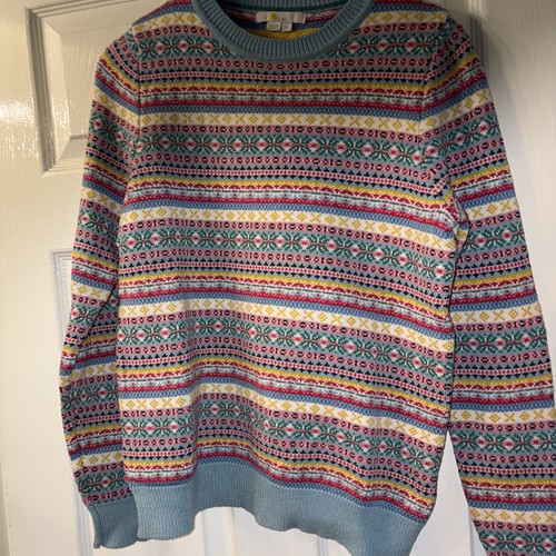 Boden fair isle jumper blue - fair,