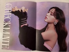 ITZY Official Yuna Mini Folding Poster Checkmate Album