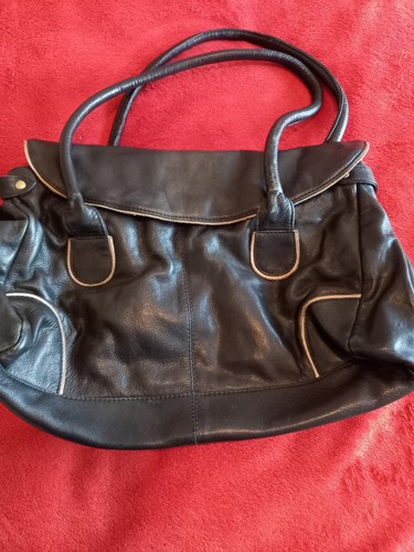 Vintage dark brown leather - vintage,