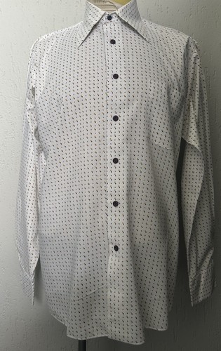 Men 1970s white patterned - 1970s,