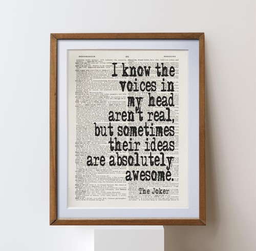 The joker batman quote - joker,