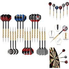 18 Pk Metal Tip Darts Set