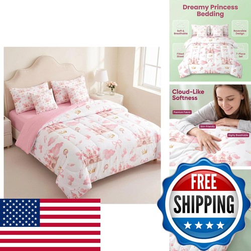 Feelyou kids pink castle bed - pink,
