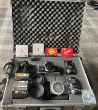 Olympus OM-1 SLR 35mm Film Camera, whole kit in a solid case, see photos 