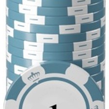 20pcs Poker Chip Set Clear