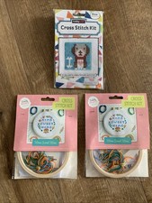 Cross Stitch Kit Bundle X 3